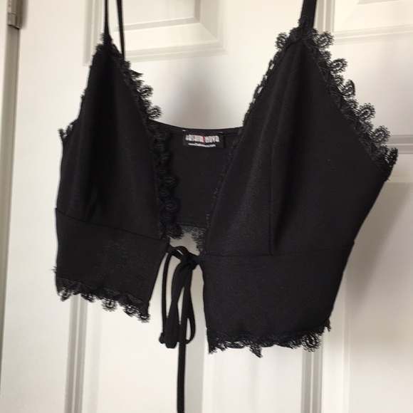 Black Lace Bralette - Picture 3 of 4